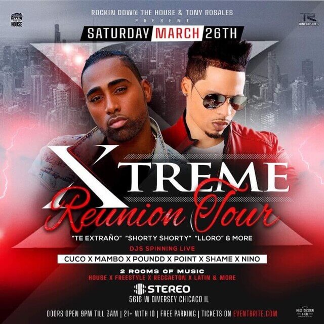 Concierto de Xtreme, XTREME REUNION TOUR, en Chicago, Illinois, Estados Unidos, Sábado, 26 de marzo de 2022