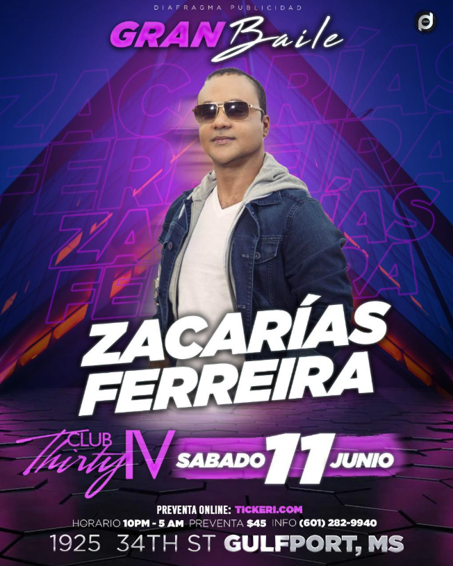 Concierto de Zacarias Ferreira en Gulfport, Misisipi, Estados Unidos, Sábado, 11 de junio de 2022