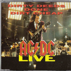 Álbum Dirty Deeds Done Dirt Cheap (Live) de AC/DC