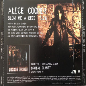 Álbum Blow Me A Kiss de Alice Cooper