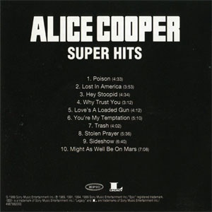 Álbum Super Hits de Alice Cooper
