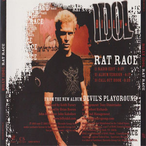 Álbum Rat Race de Billy Idol