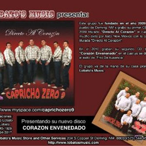Álbum Directo Al Corazón de Capricho Zero 9