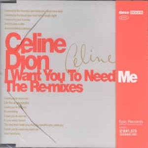 Álbum I Want You To Need Me (The Remixes) de Celine Dion