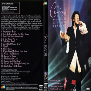 Álbum The Colour Of My Love Concert (Dvd) de Celine Dion