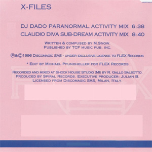 Álbum X Files de DJ Dado