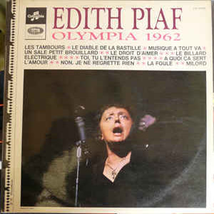 Álbum Live à l'Olympia 1962 de Edith Piaf