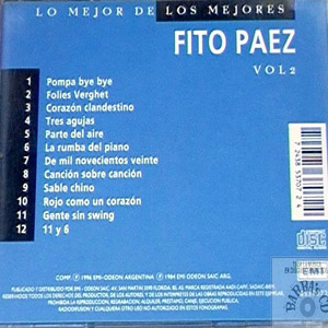 Álbum Lo Mejor De Los Mejores 2 de Fito Páez