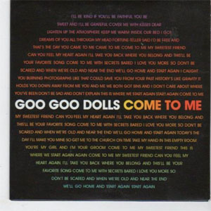 Álbum Come To Me de Goo Goo Dolls