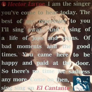 Álbum El Cantante (The Singer) de Héctor Lavoe
