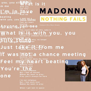 Álbum Nothing Fails  de Madonna