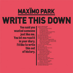 Álbum Write This Down de Maximo Park