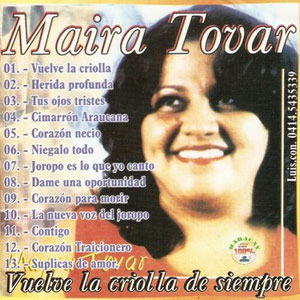 Álbum Vuelve La Criolla De Siempre de Mayra Tovar