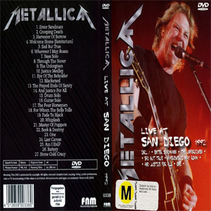 Álbum Live In San Diego '92 (Dvd) de Metallica