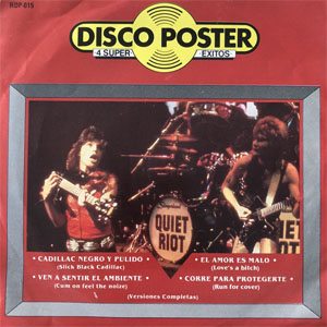 Álbum Disco Poster - 4 Super Exitos de Quiet Riot