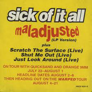 Álbum Maladjusted de Sick of It All