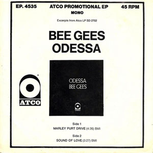 Álbum Odessa - EP de Bee Gees