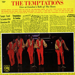Álbum Live At London's Talk Of The Town de The Temptations