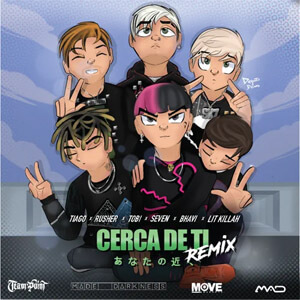 Álbum Cerca de Tí (Remix) de Tiago PZK