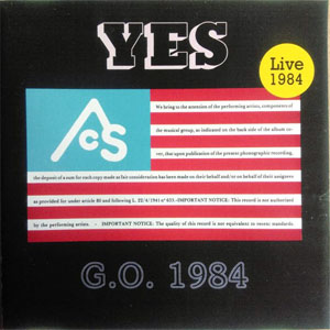 Álbum G.O. 1984 de Yes