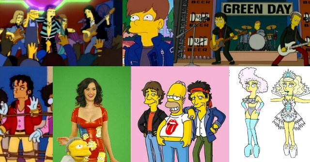 Cantantes que se convirtieron en un Simpsons