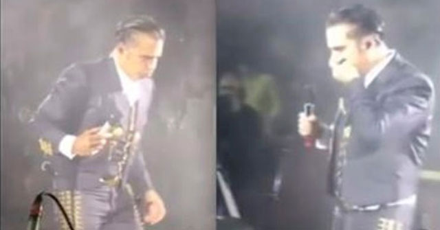 Alejandro Fernández casi vomita durante concierto (+VÍDEOS)