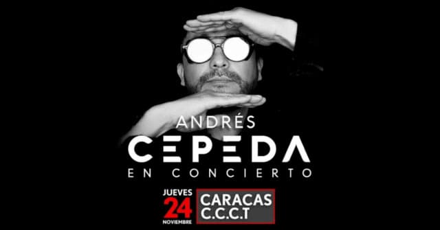 Andrés Cepeda llegará a Venezuela con concierto en el CCCT