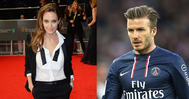 David Beckham y Angelina Jolie sufrieron accidente