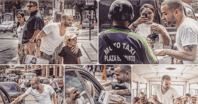 Nacho por las calles de Caracas recolectando dinero para Sofía Calderon y su trasplante de hígado | FOTOS Y VIDEO