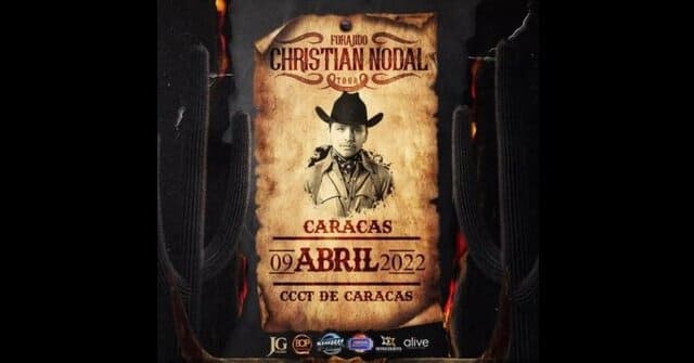 Christian Nodal llega a Venezuela con su “Forajido Tour”