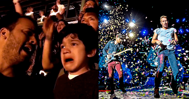 ¡Conmovedor! Padre lleva a su hijo con autismo a ver a Coldplay [VIDEO]
