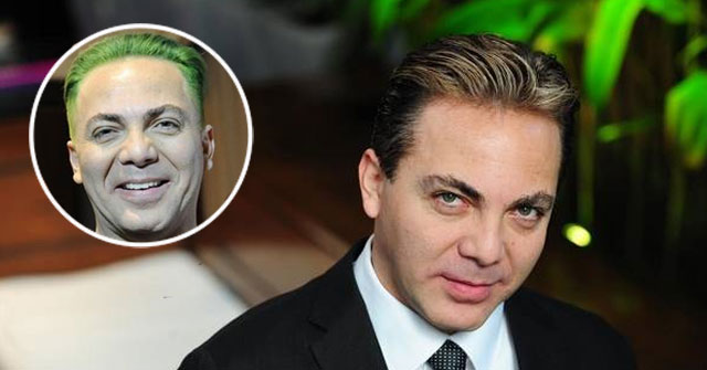 Cristian Castro se pinto el cabello de verde