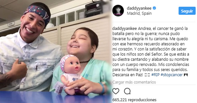 Daddy Yankee se despide de la niña con quien cantó “Despacito” (+VÍDEO)