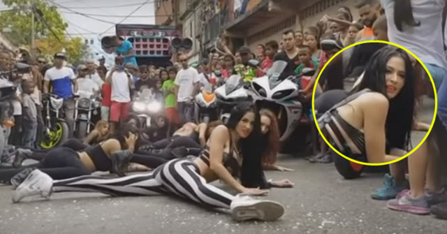 Twerking de Diosa Canales frente a niños