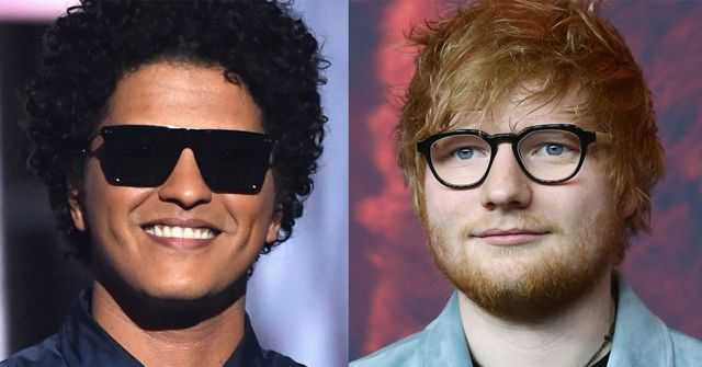 Ed Sheeran y Bruno Mars