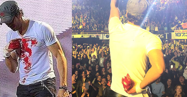 Enrique Iglesias herido por un dron en pleno concierto [VIDEO]