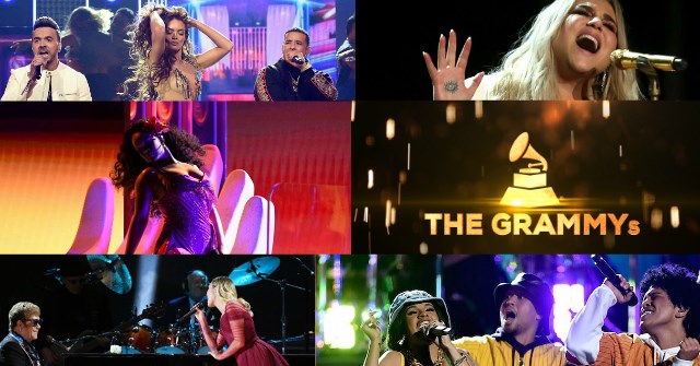 las mejores presentaciones de los premios Grammys