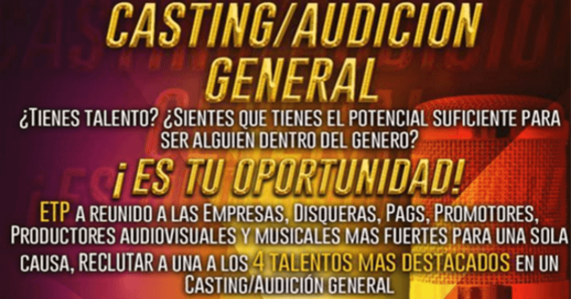 ¡Es tu oportunidad! Audición general en búsqueda de cuatro talentos venezolanos