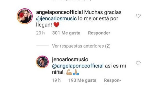 Respuesta de Ángela al Jean Carlos Canela