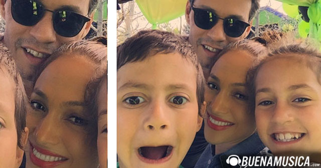 Jennifer López y Marc Anthony juntos por sus hijos