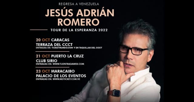 Jesús Adrián Romero suma nuevas ciudades al “Tour de la Esperanza” en Venezuela