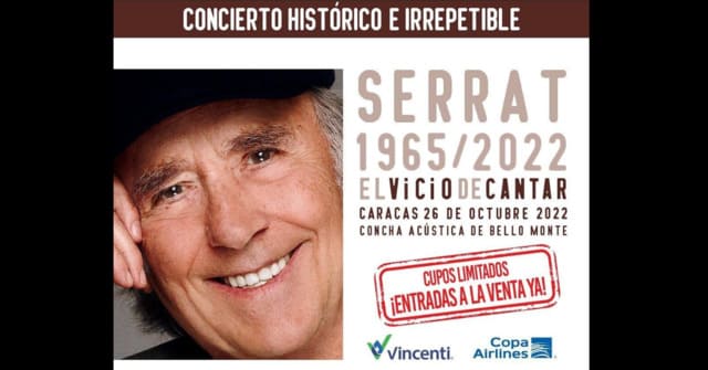 Joan Manuel Serrat - Tour “El vicio de cantar” en Venezuela