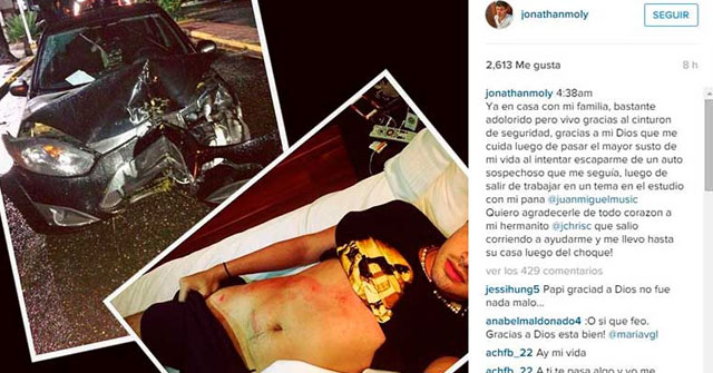 El accidente de Jonathan Moly