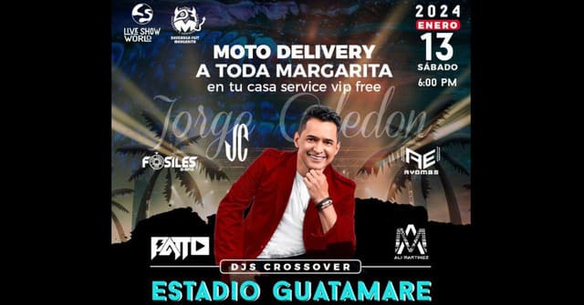 Jorge Celedón llegará a Margarita con un show que se combinará con DJs