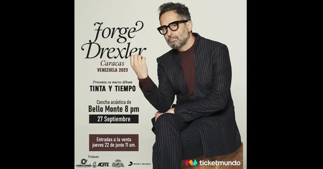 Jorge Drexler presentará su <em>“Tinta y Tiempo”</em> en Caracas