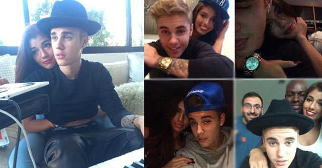 Justin Bieber en relación con modelo Yovanna Ventura