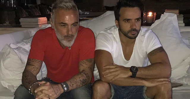 Luis Fonsi y Gianluca Vacchi bailan 