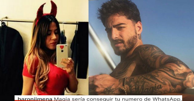 Jimena Barón comenta foto de Maluma