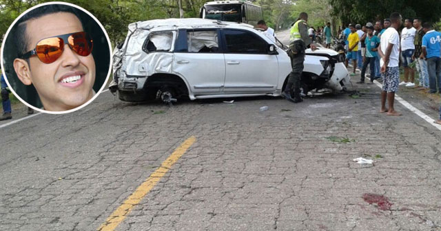 Hijo de Diomedes Díaz sufrió un accidente