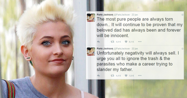 Paris Jackson defiende a su padre Michael Jackson